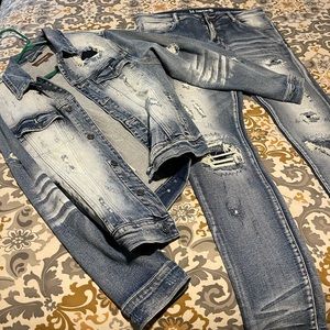 Crysp Denim jean Suit